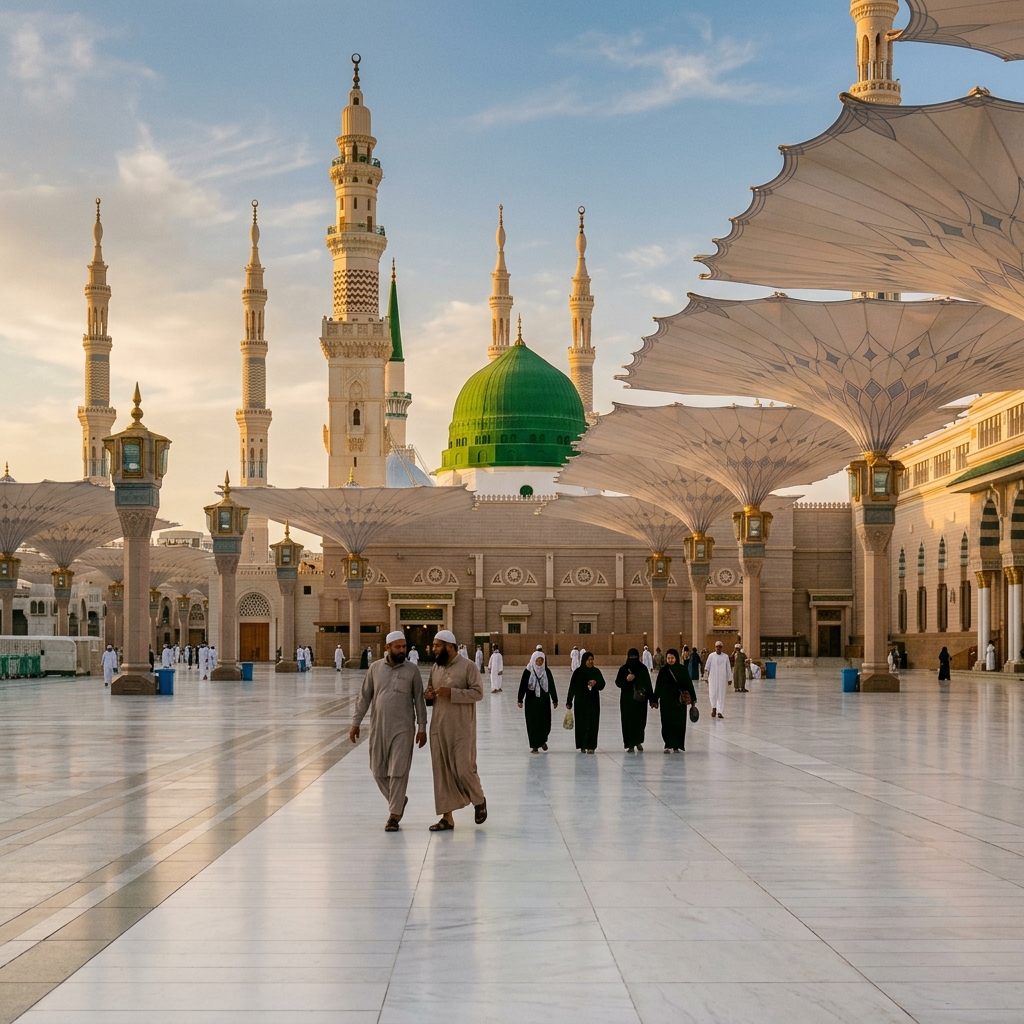Masjid Nabawi green dome